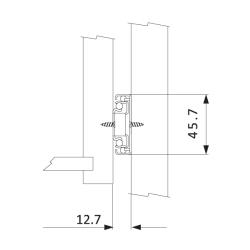 Шариковые направляющие полного выдвижения  Push to Open FGV 350 мм H=45мм (C735P00) Установочные размеры