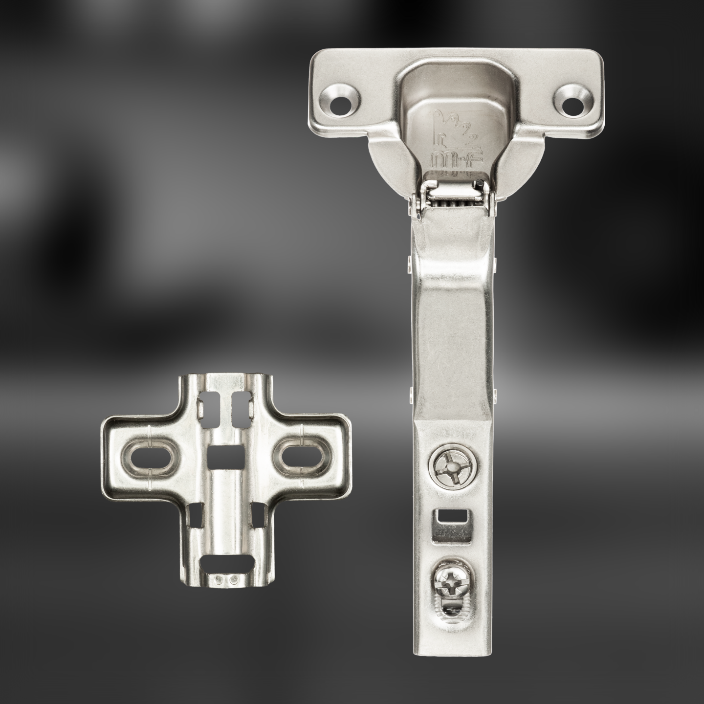 фото Петля угловая 45° Clip-on с доводчиком