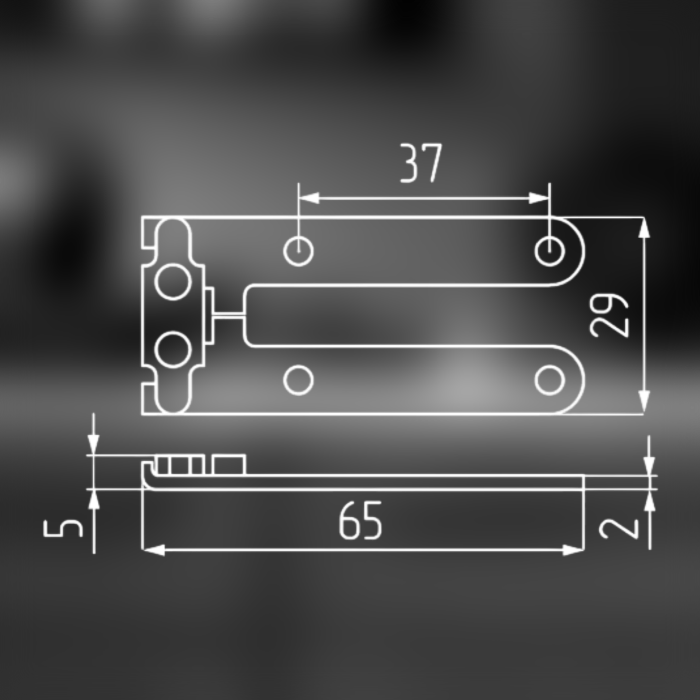 фото Петля ломберная, цинк
