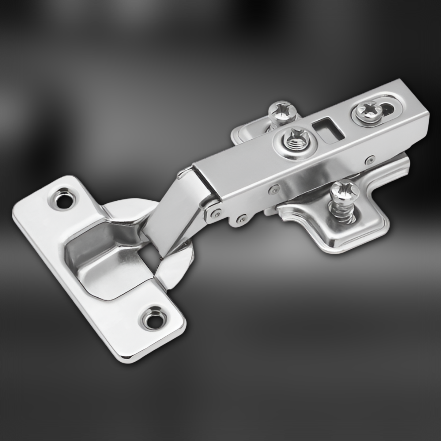 фото Петля накладная Clip-on с доводчиком, с евровинтом