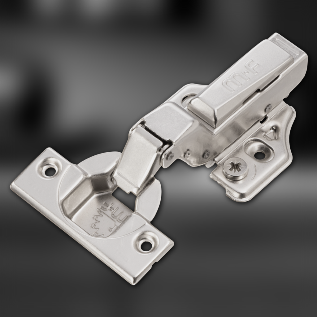 фото Петля вкладная MF Prima All-2-Way 3D, Clip-on, доводчиком, мягкий ход, никель