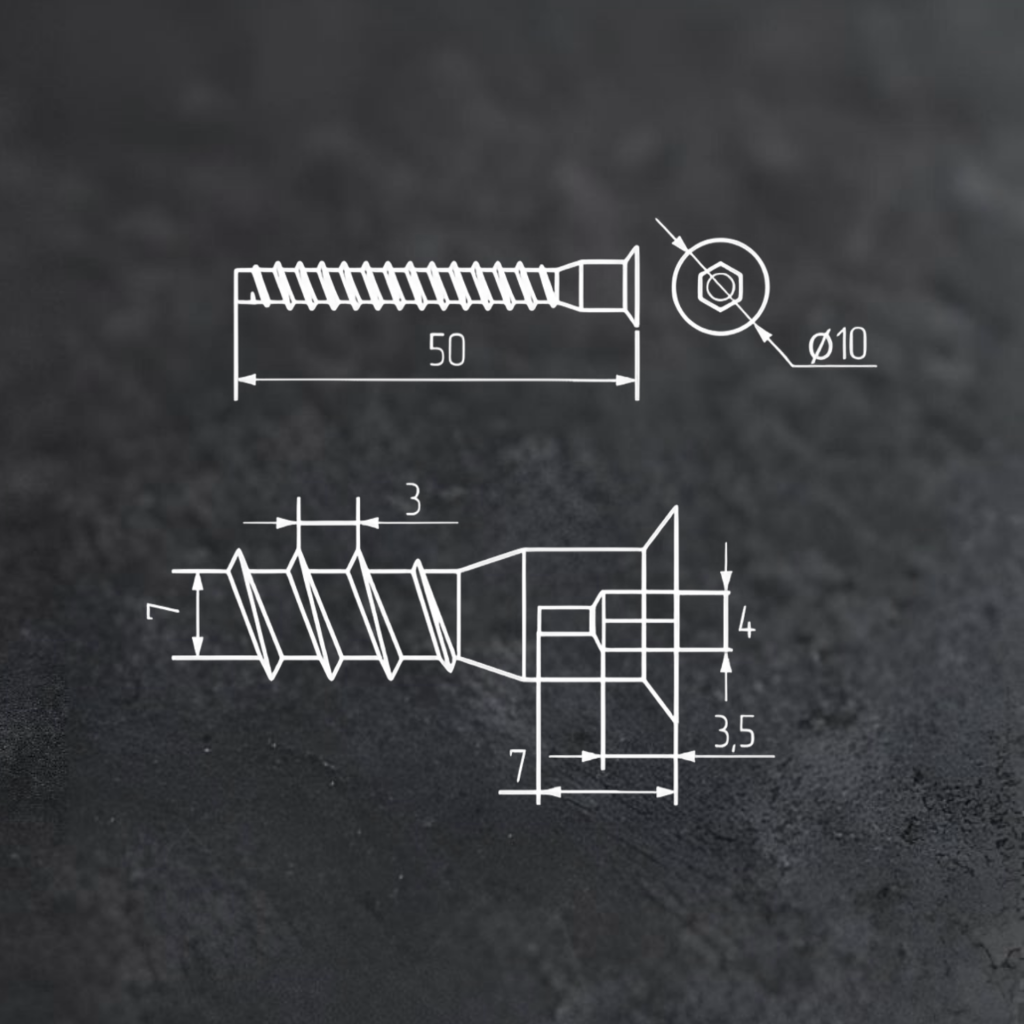 фото Евровинт 6,3х50 стальной, оцинкованный