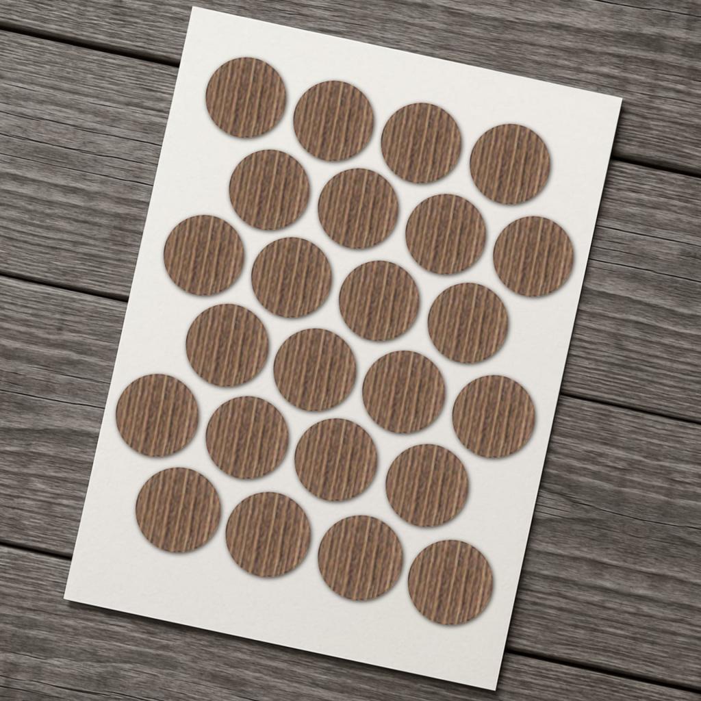 фото Заглушка самоклеящаяся D=20, античная сосна (упаковка 1200 штук)