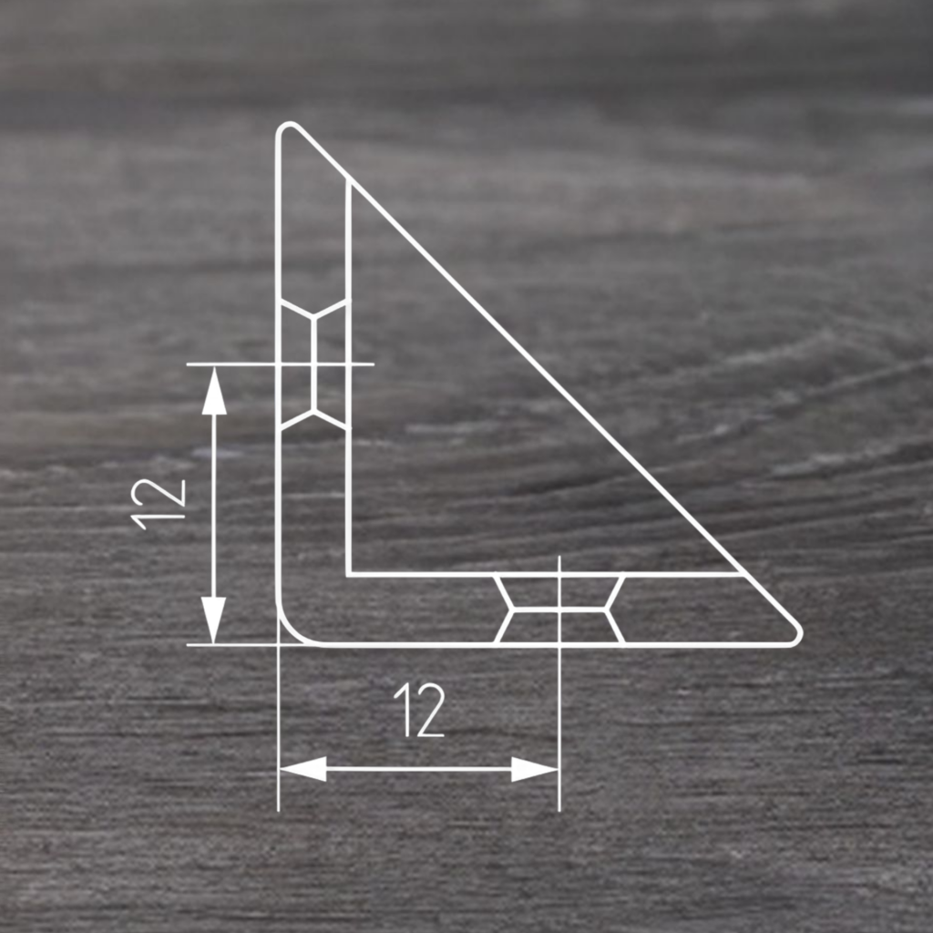 фото Уголок пластиковый монтажный, белый