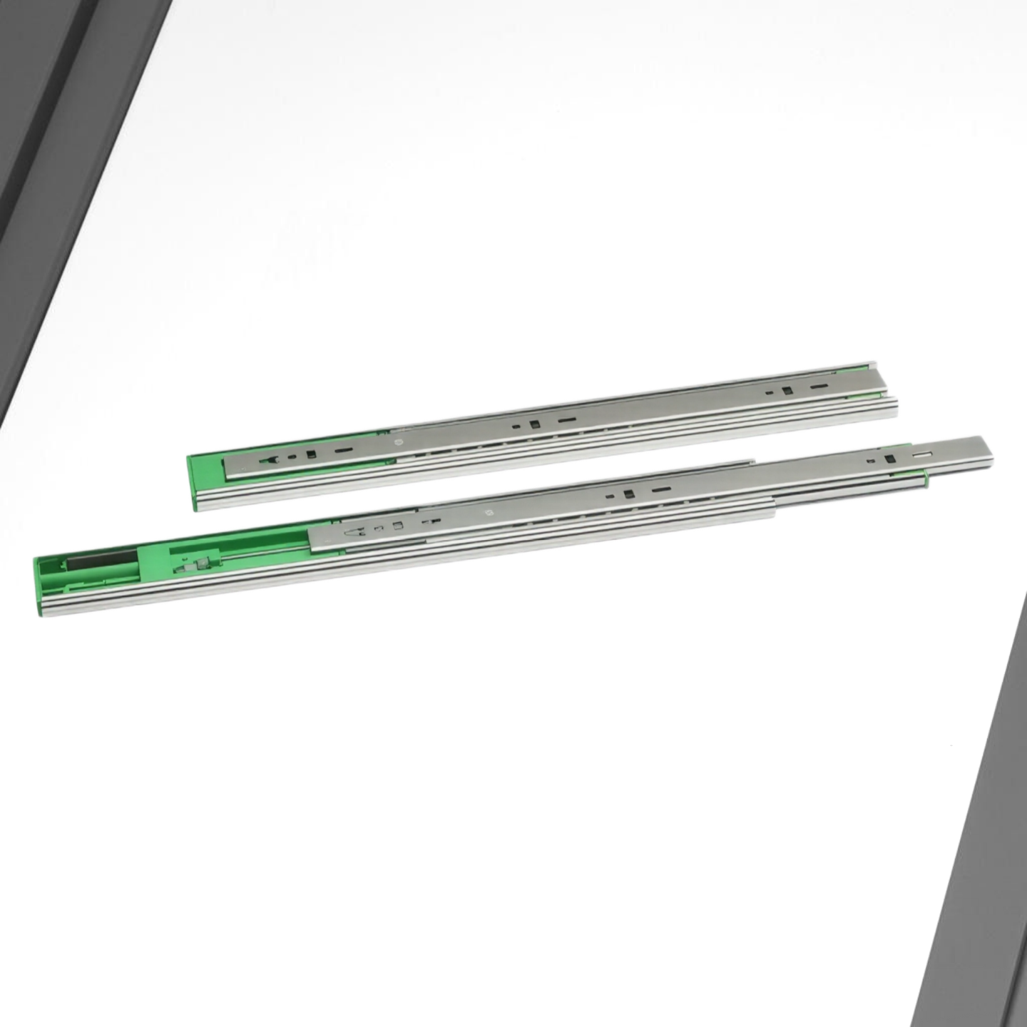 фото Шариковые направляющие полного выдвижения FGV 450 мм H=45мм с доводчиком