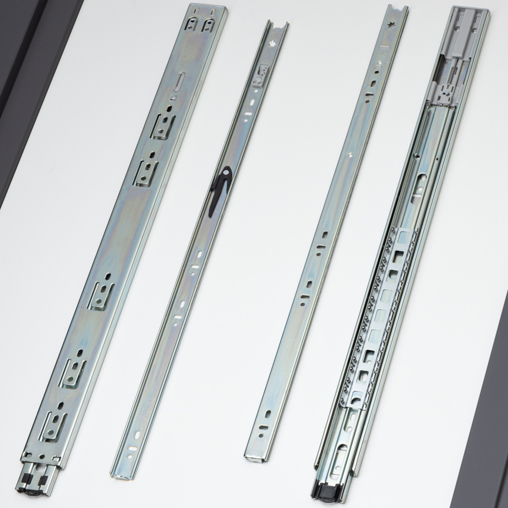 фото Шариковые направляющие полного выдвижения 550мм Н=45мм с доводчиком