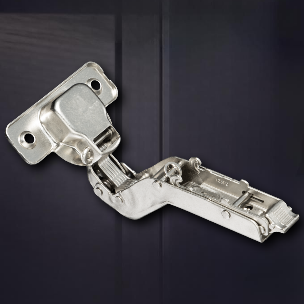 фото Угловая 30° 3D петля UNIHOPPER SETTON с доводчиком, 45 мм, с декоративной накладкой