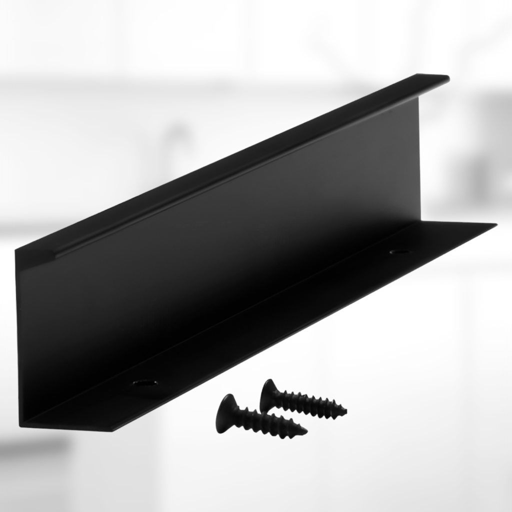 фото Ручка-скоба АТЛАС, 128/200 мм, черный матовый