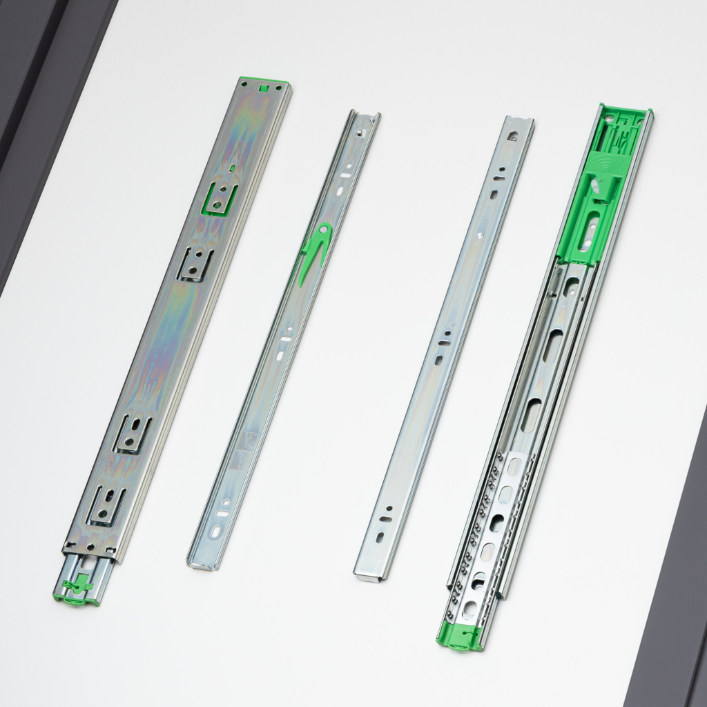 фото Шариковые направляющие полного выдвижения Push to Open FGV 450 мм H=45мм