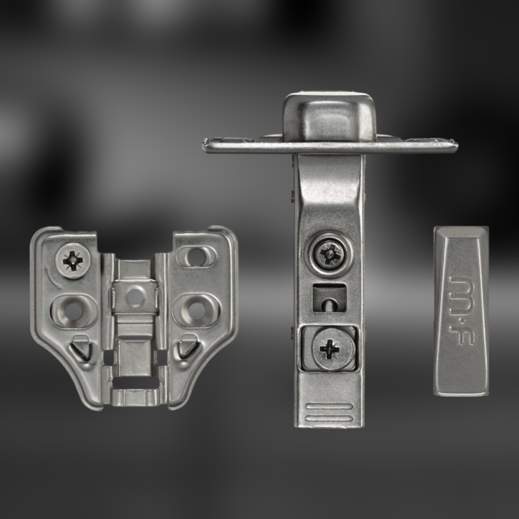 фото Петля накладная MF Prima All-2-Way 3D, Clip-on, с доводчиком, мягкий ход, черный никель