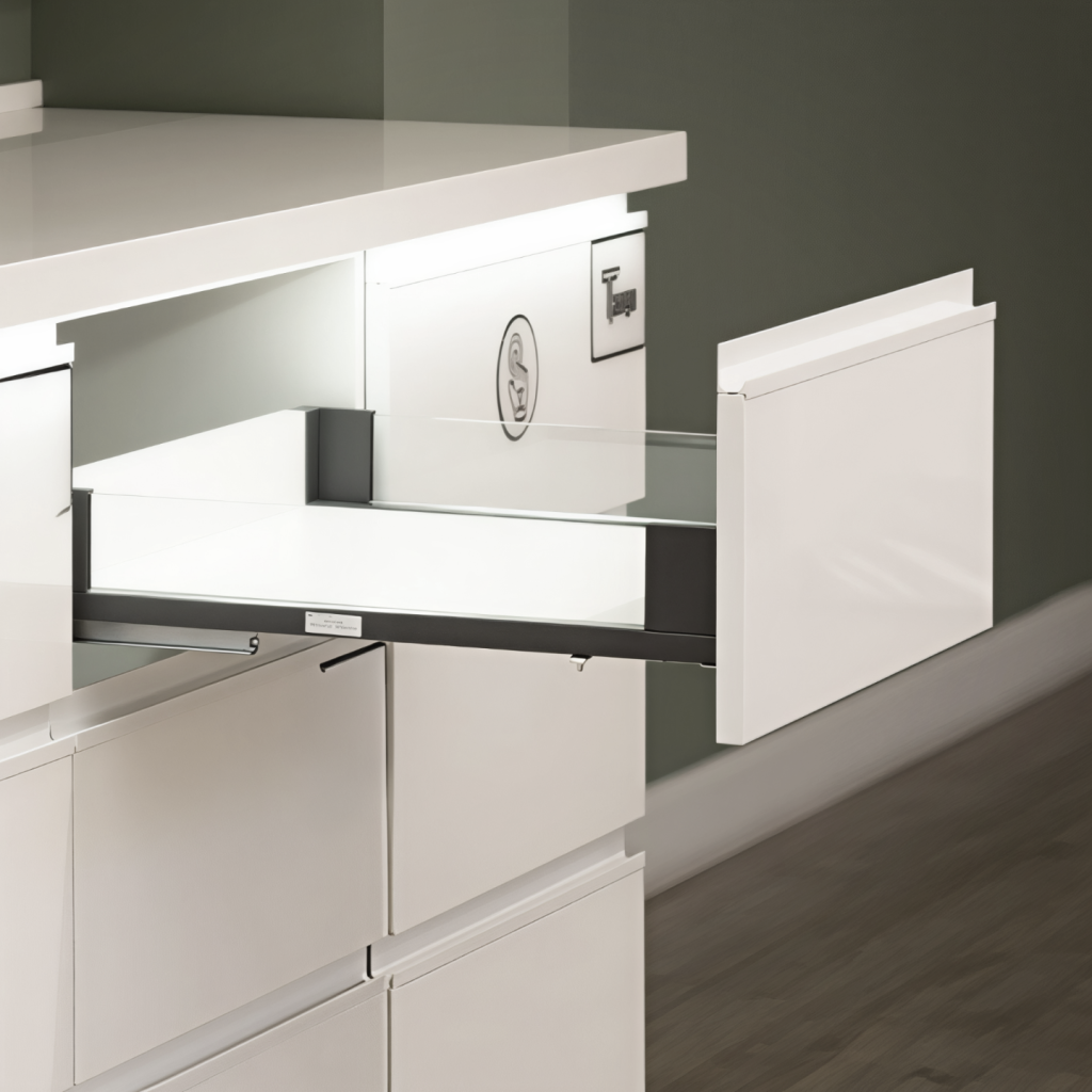 Комплект выдвижного ящика Tango Slim Со стеклом графит