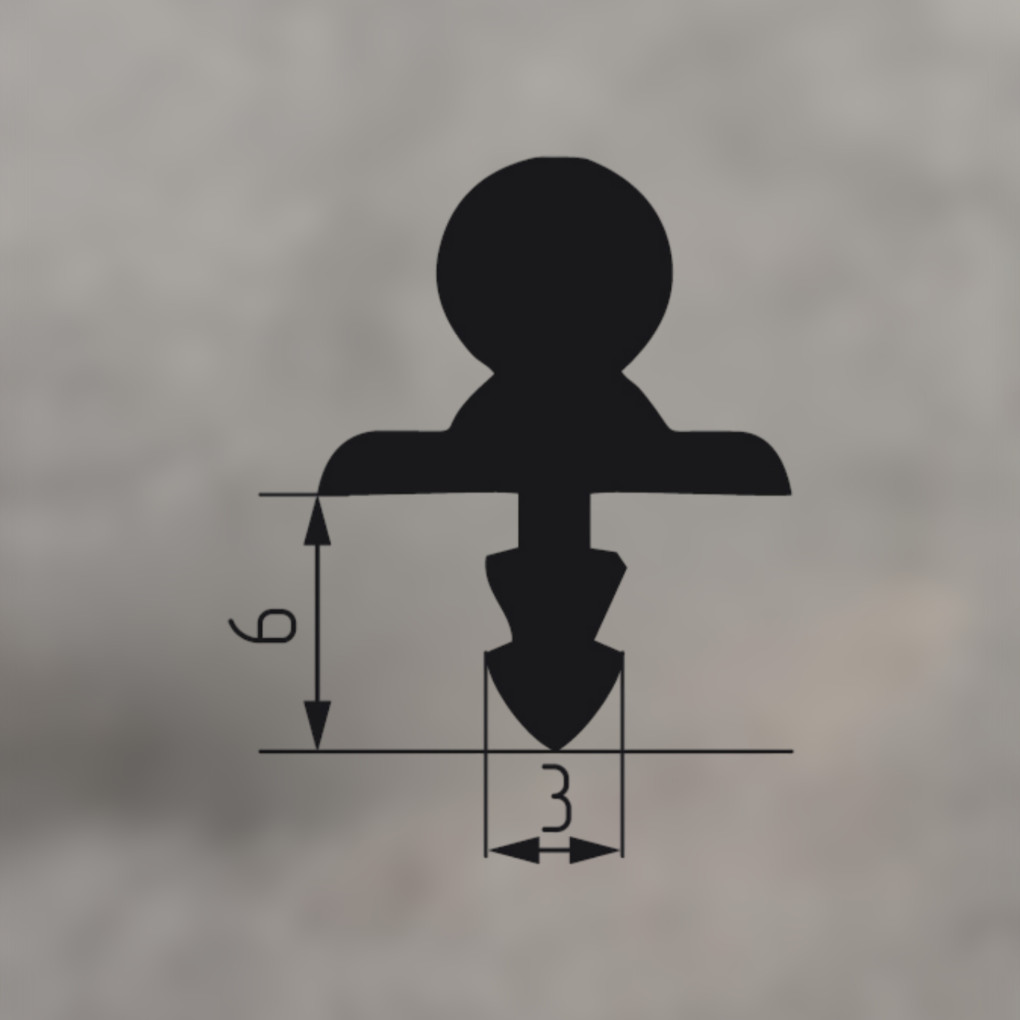 фото Направляющая нижняя однополозная для SKM-30, AL30-3м (1312-3м)