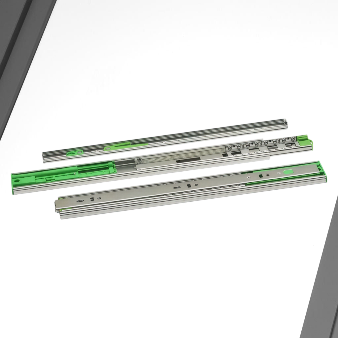 фото Шариковые направляющие полного выдвижения Push to Open FGV 350 мм H=45мм