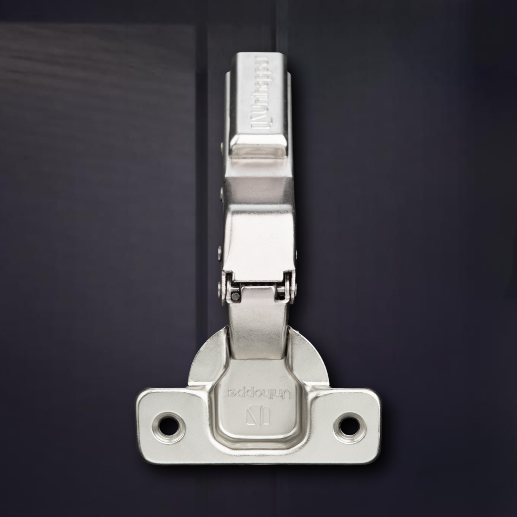 фото Угловая 45° 3D петля UNIHOPPER SETTON с доводчиком, 45мм, с декоративной накладкой