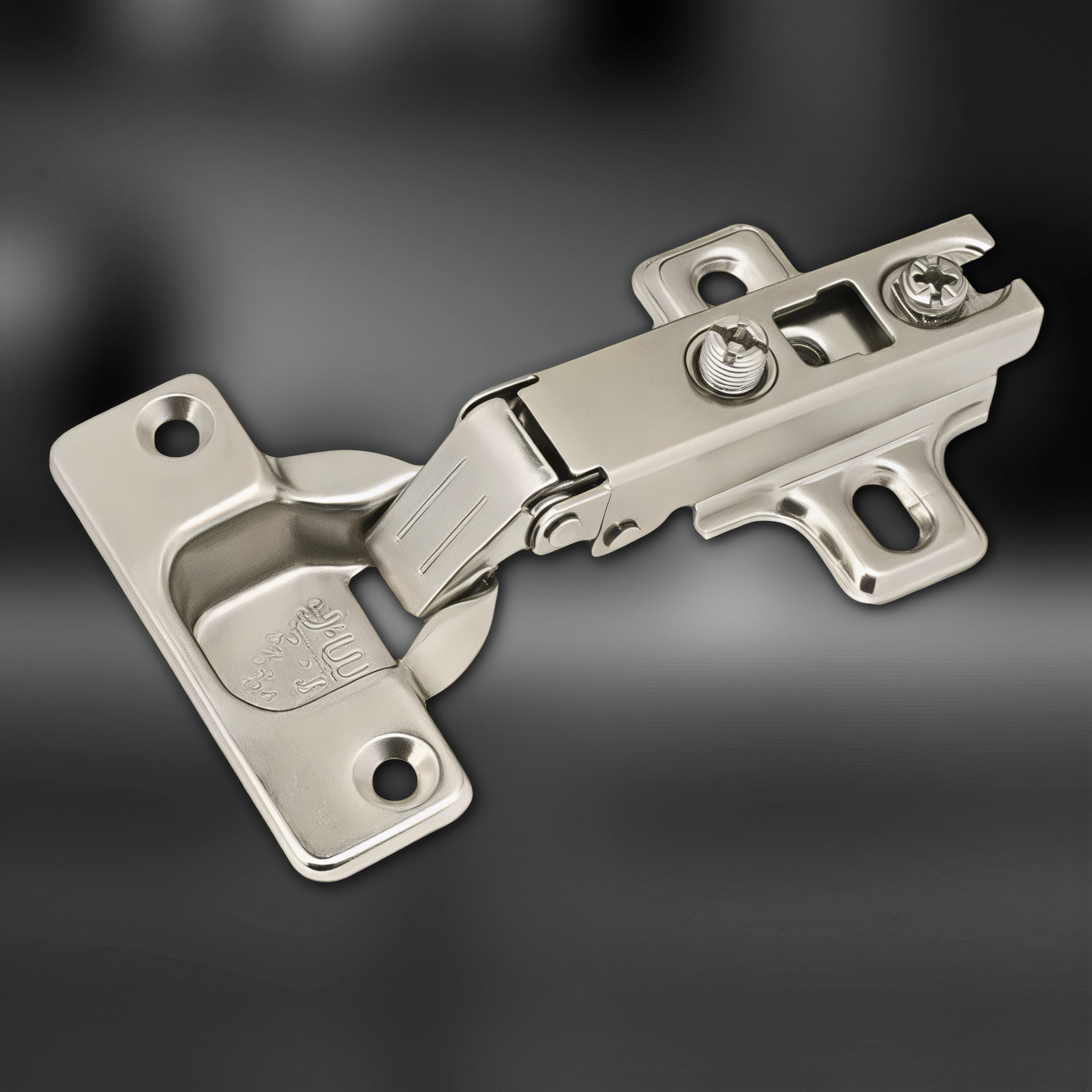 фото Петля накладная с пружиной обратного хода, Slide-on