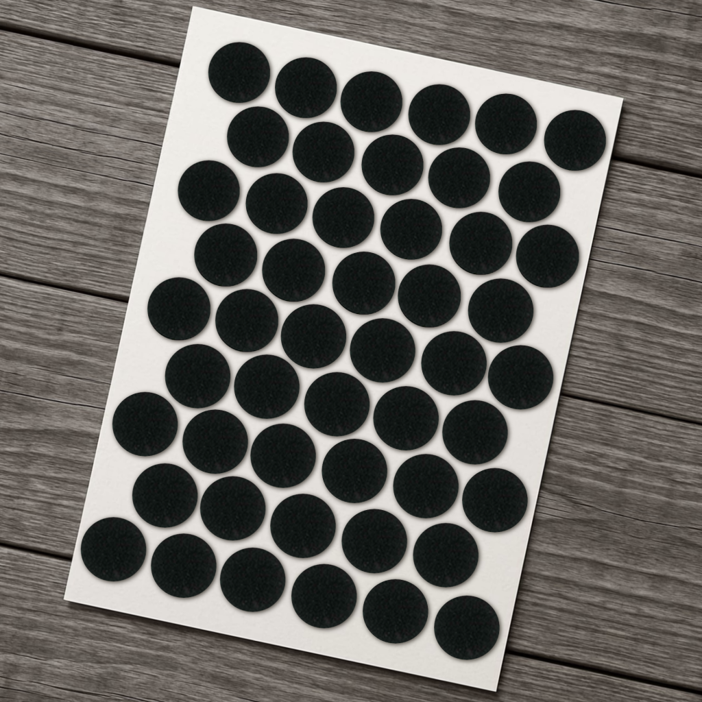 фото Заглушка самоклеящаяся D=14, чёрный (упаковка 2500 штук)