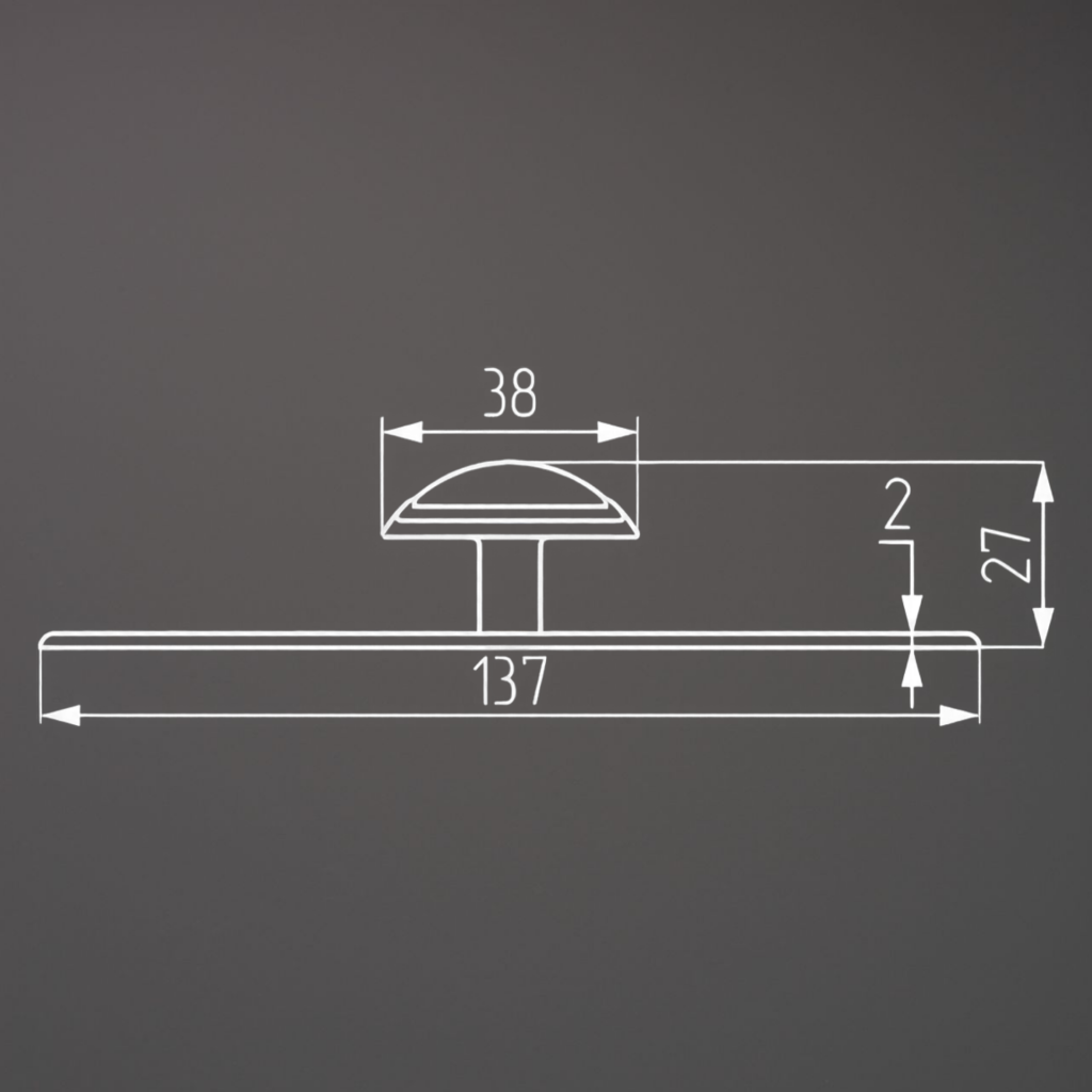 фото Ручка-кнопка с накладкой ISIDA, бронза античная