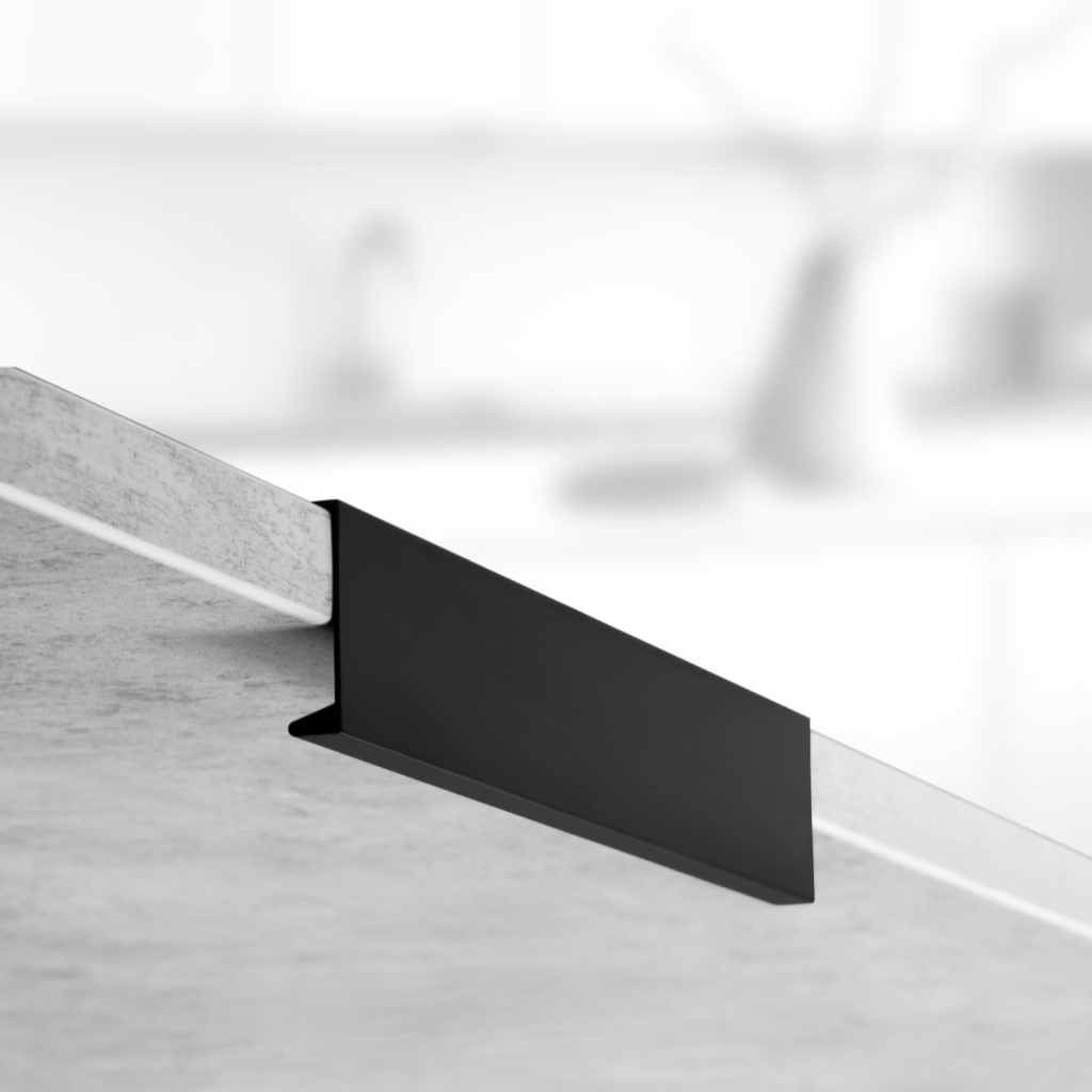 фото Ручка-скоба АТЛАС, 128/200 мм, черный матовый