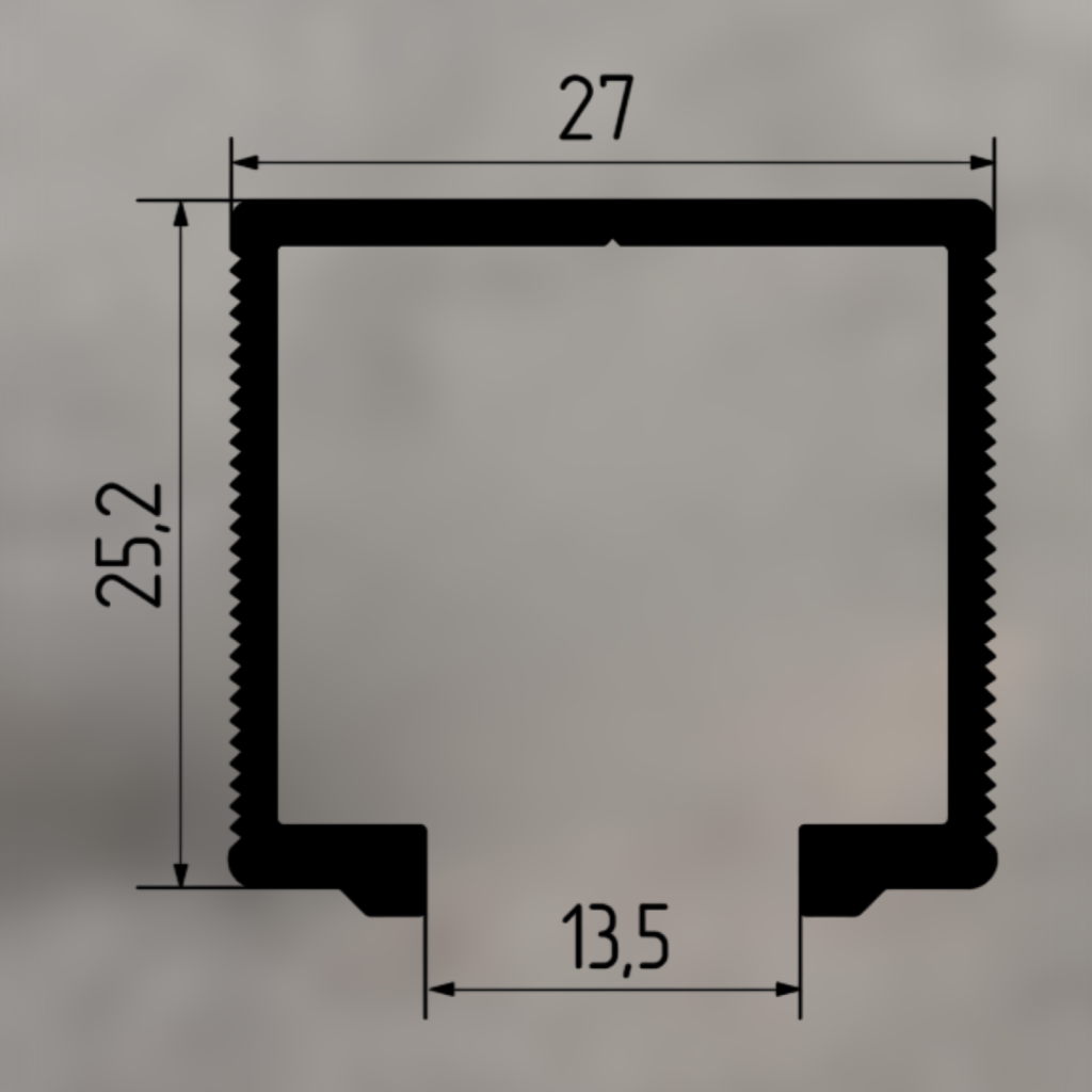 Направляющая верхняя однополозная для 05MKK2