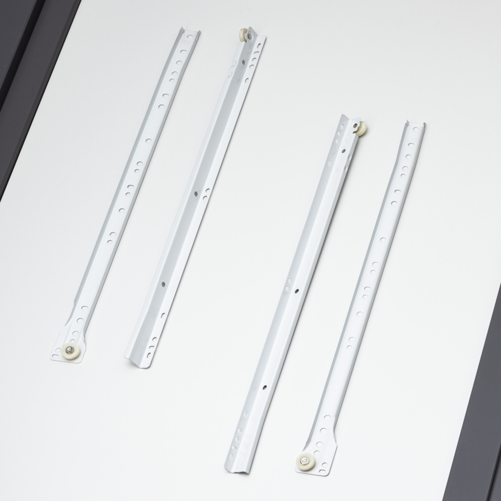 фото Роликовые направляющие  DS10 450mm белые