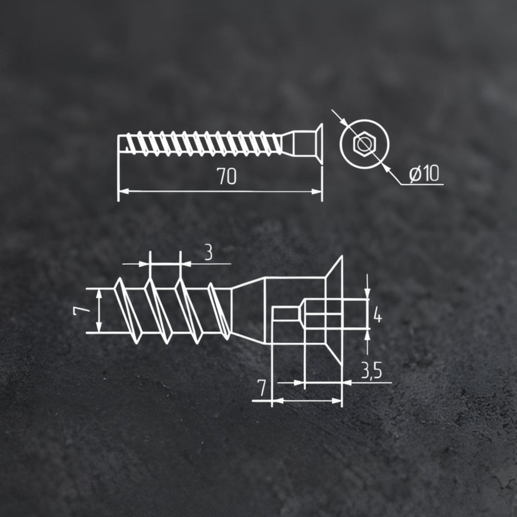 фото Евровинт 7,0х70 стальной, оцинкованный