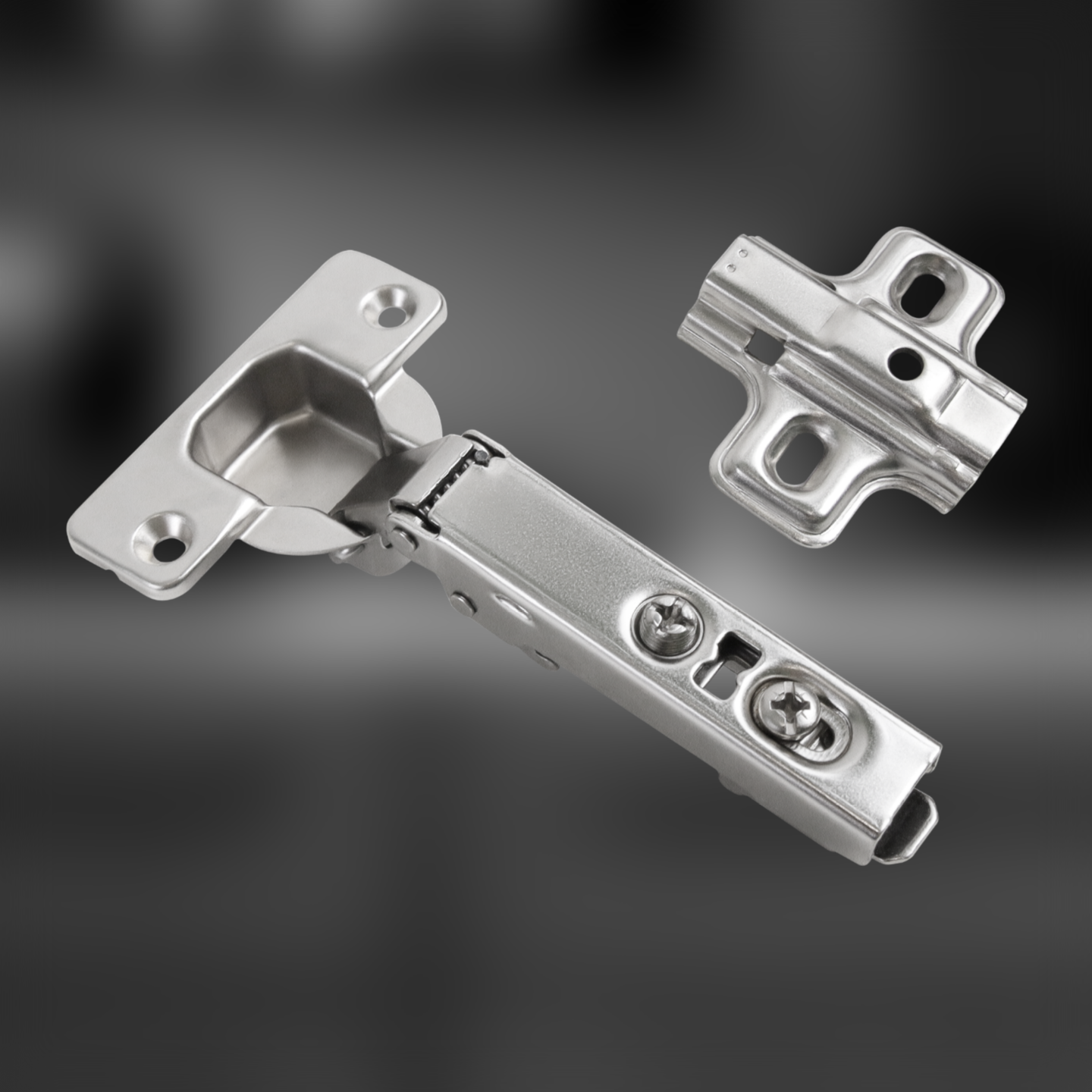 фото Петля накладная Clip-on с доводчиком нового поколения