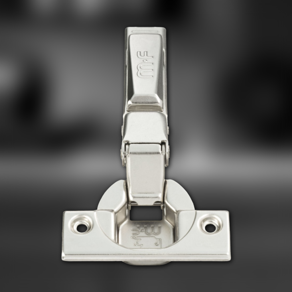 фото Петля полунакладная MF Prima All-2-Way 3D, Clip-on, доводчиком, мягкий ход, никель