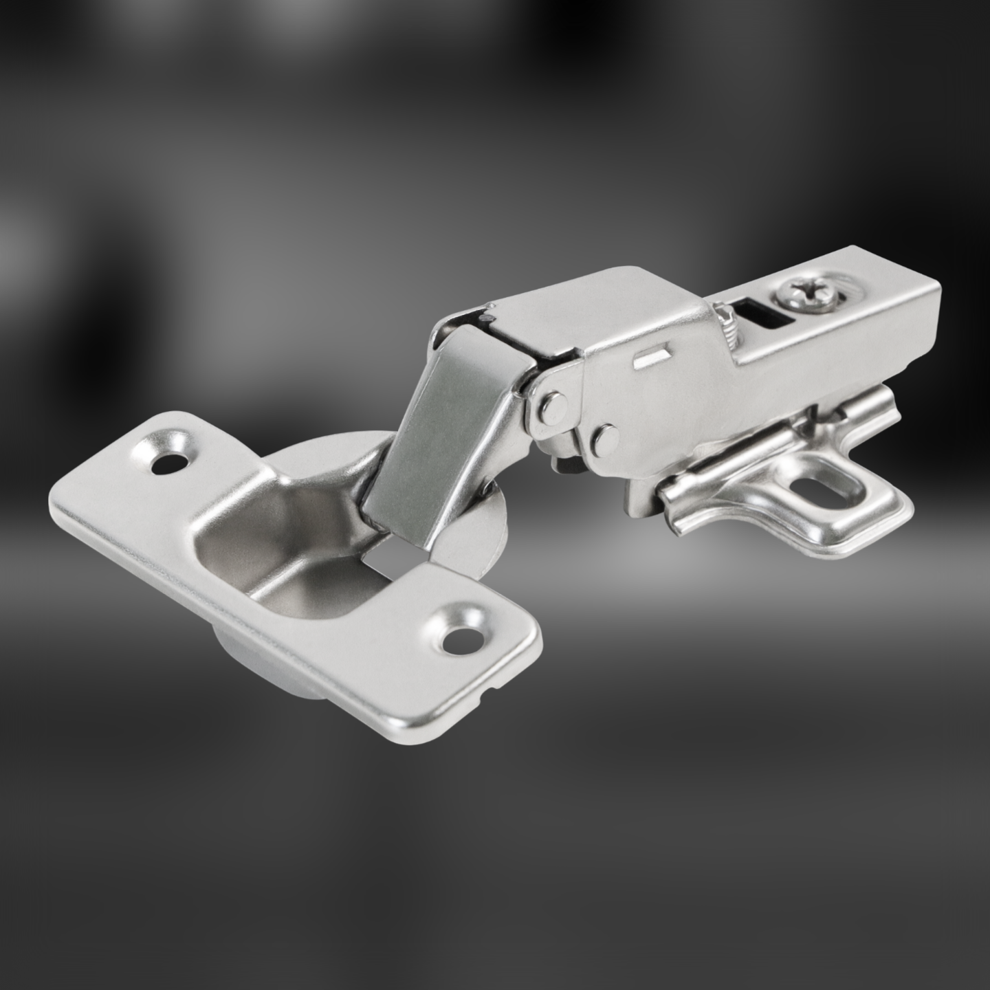 фото Петля полунакладная Clip-on с доводчиком нового поколения