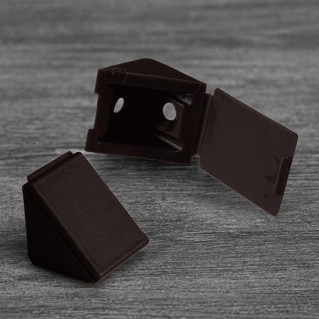 фото Уголок пластиковый монтажный, венге