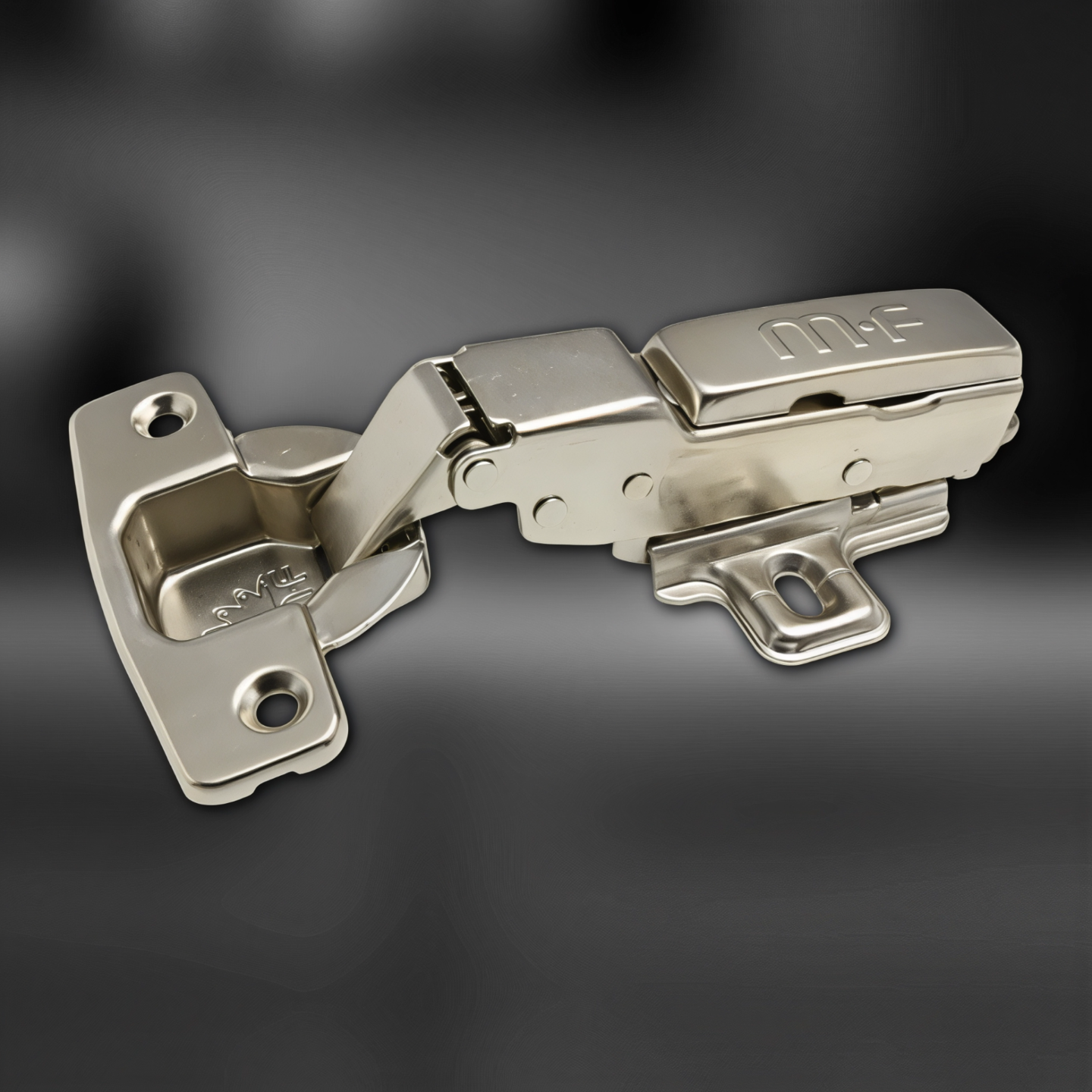 фото Петля полунакладная MF Prima, Clip-on, с доводчиком, мягкий ход