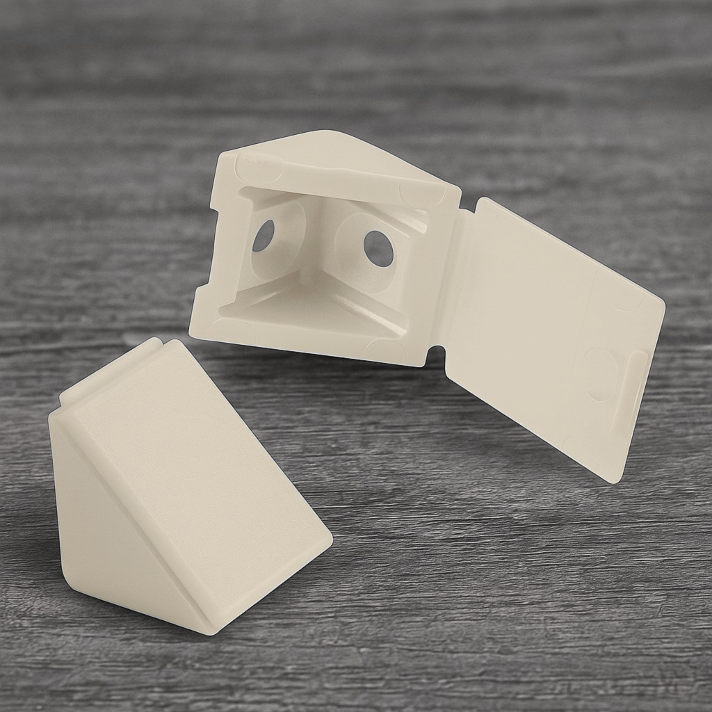 фото Уголок пластиковый монтажный, обливной дуб