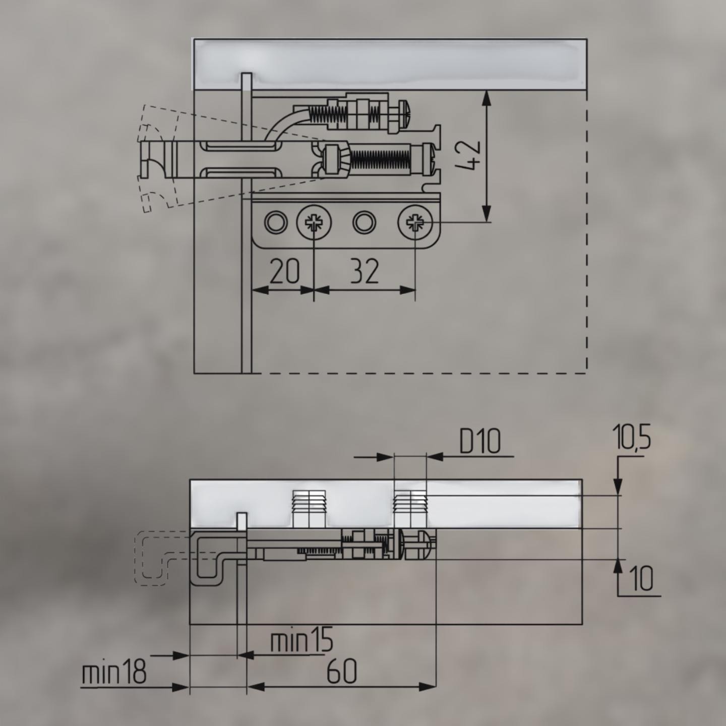 фото Подвеска усиленная 801.22.Z1.IN.SX (100кг), левая L, CAMAR