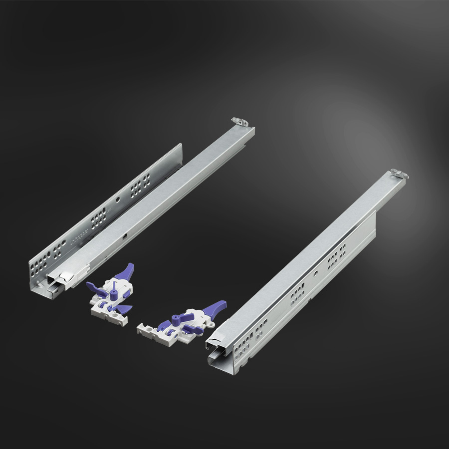 фото Направляющие 550 мм UNIHOPPER скрытого типа с 3D регулировкой, с доводчиком