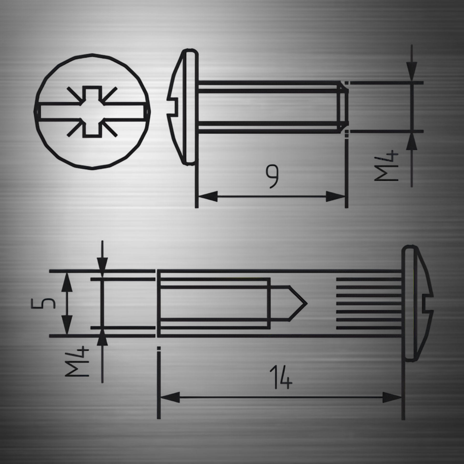 фото Межсекционная стяжка D=5 L=16