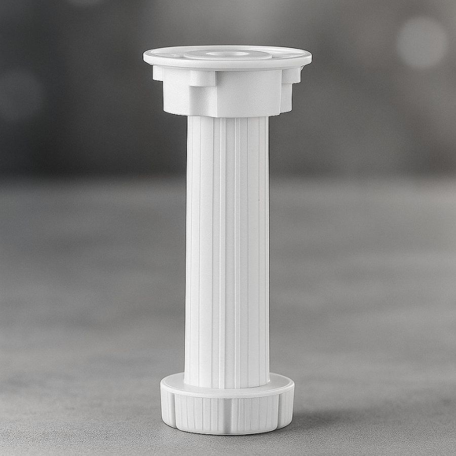 фото Опора кухонная 145-175мм, разборная, белая (без винта и клипсы)