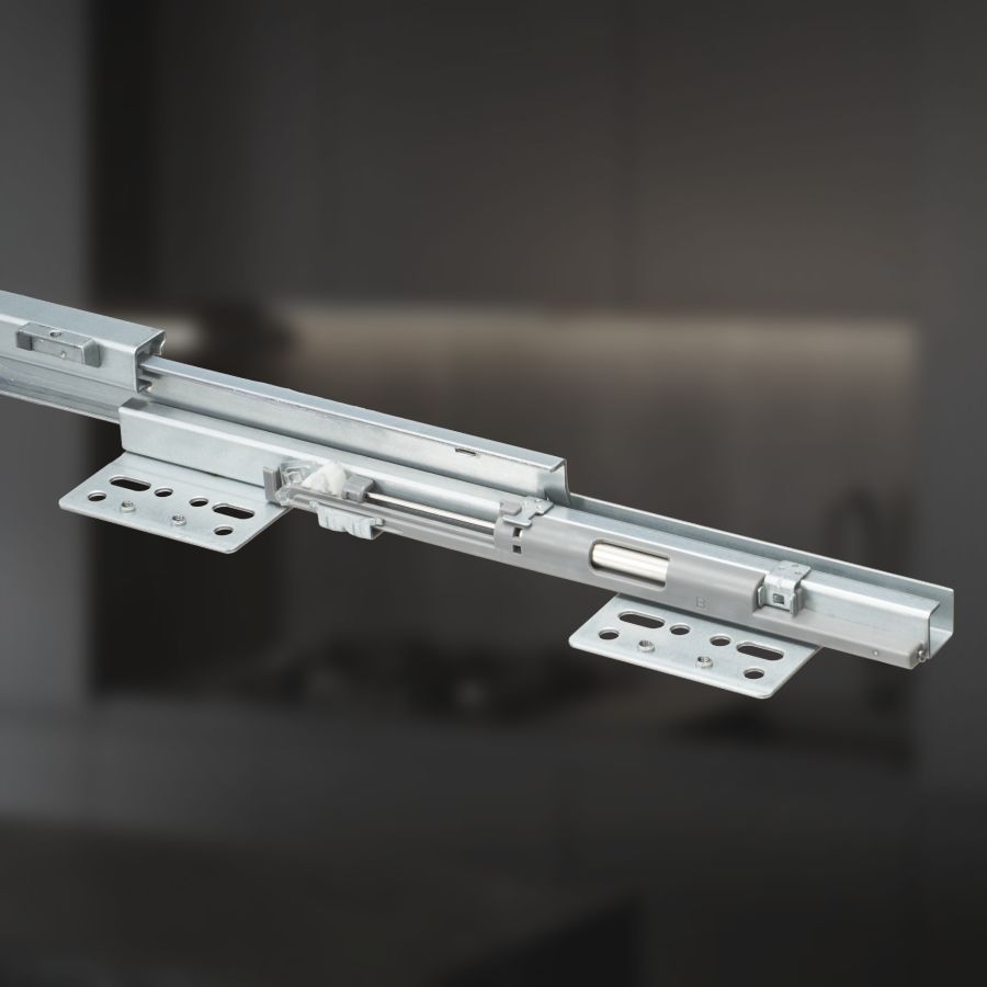 фото Выдвижная корзина двухуровневая в нижнюю базу 200 мм с доводчиком