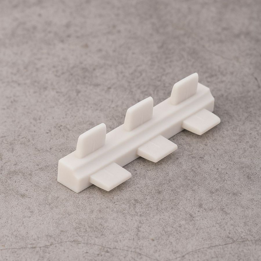 фото Соединитель угловой для кухонного ящика белый 60 мм