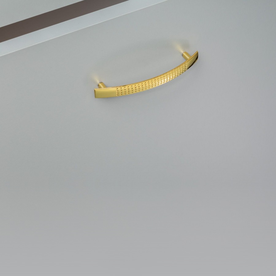 фото Ручка-скоба АЛЬНАИР, 96 мм, золото