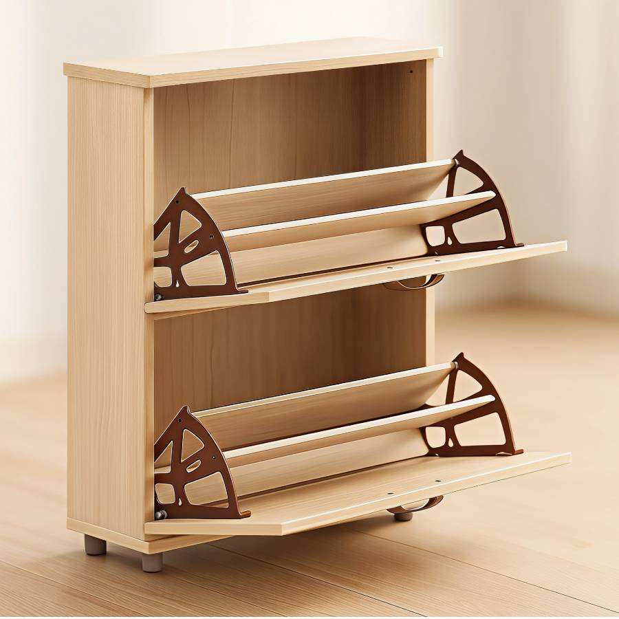 фото Поворотное устройство под обувь, цвет коричневый