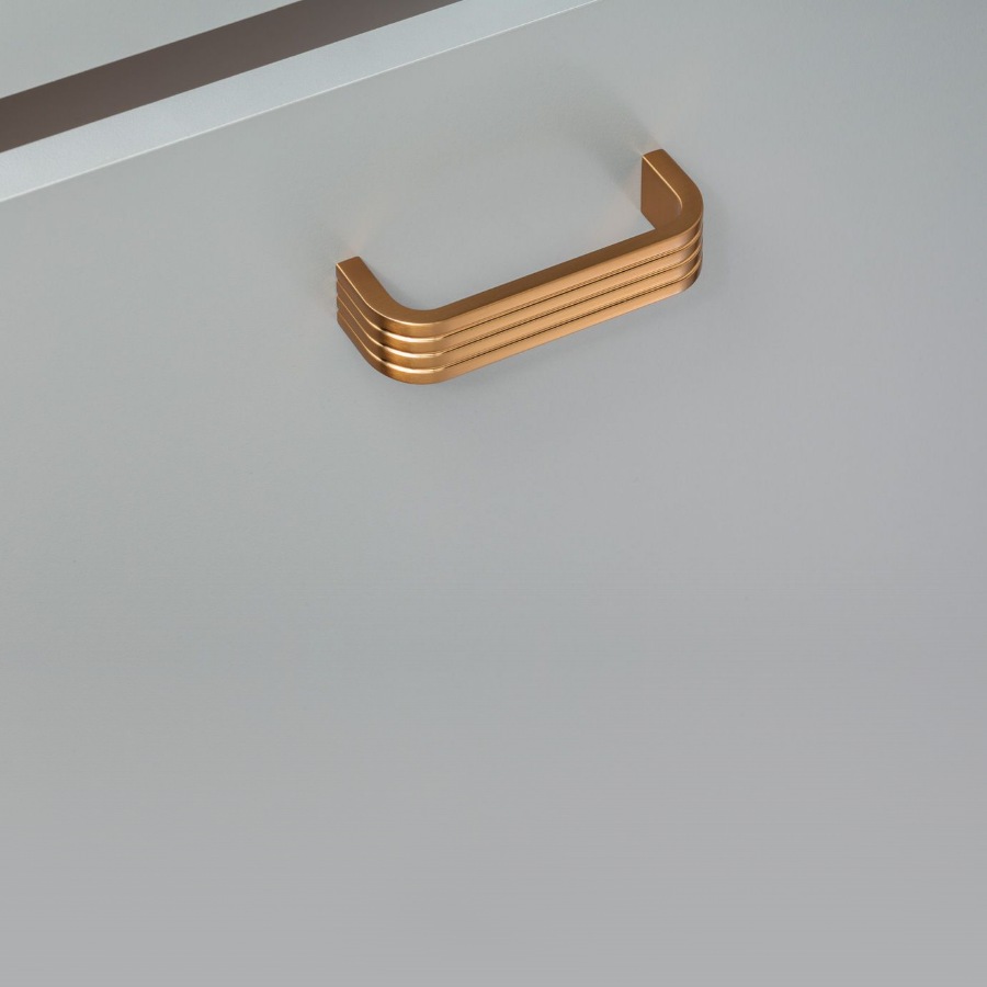 фото Ручка-скоба САРГАС, 96 мм, бронза полированная