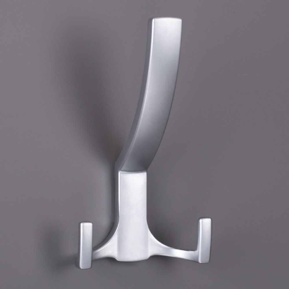 фото Крючок ОДИН трехрожковый, хром матовый