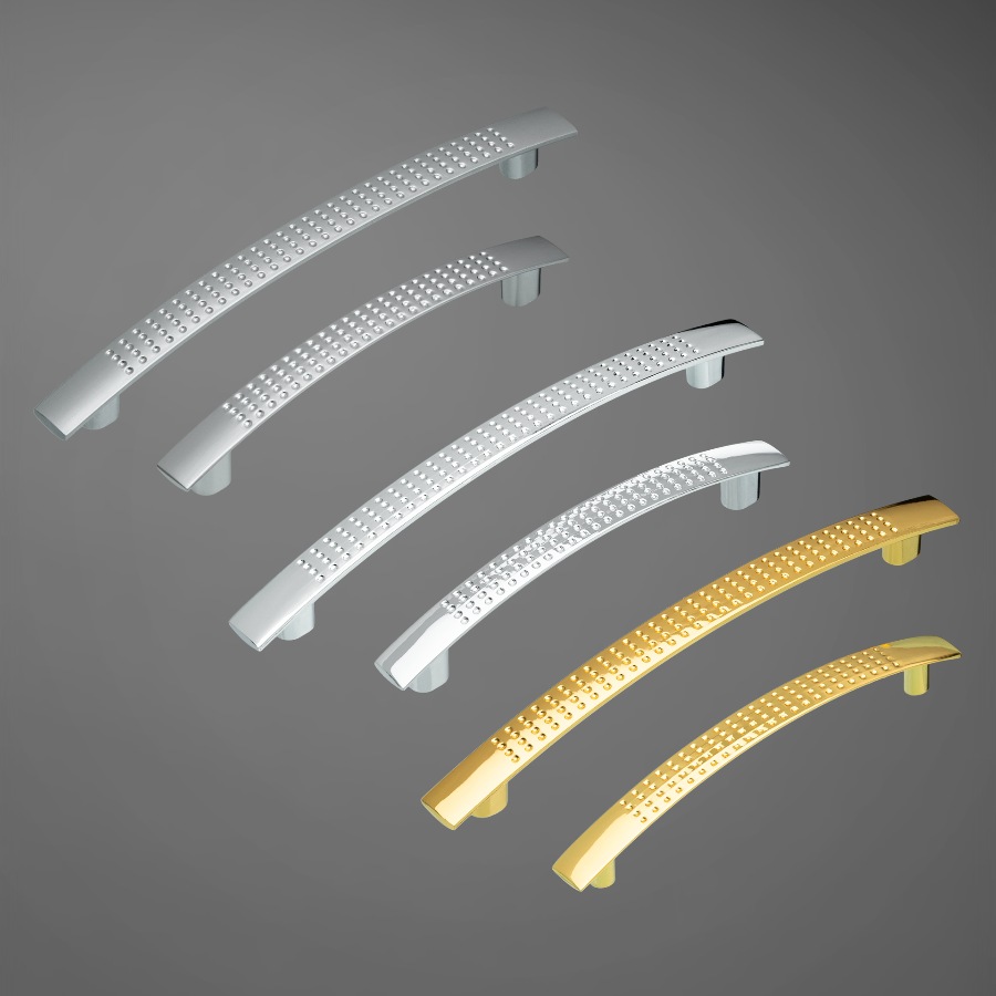 фото Ручка-скоба АЛЬНАИР, 128 мм, хром матовый