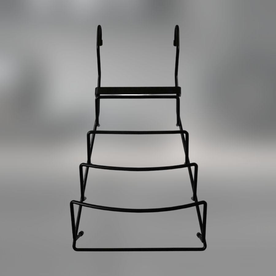 фото Полка для крышек CWJ204A.2 ALBA 210х110х370мм черный матовый