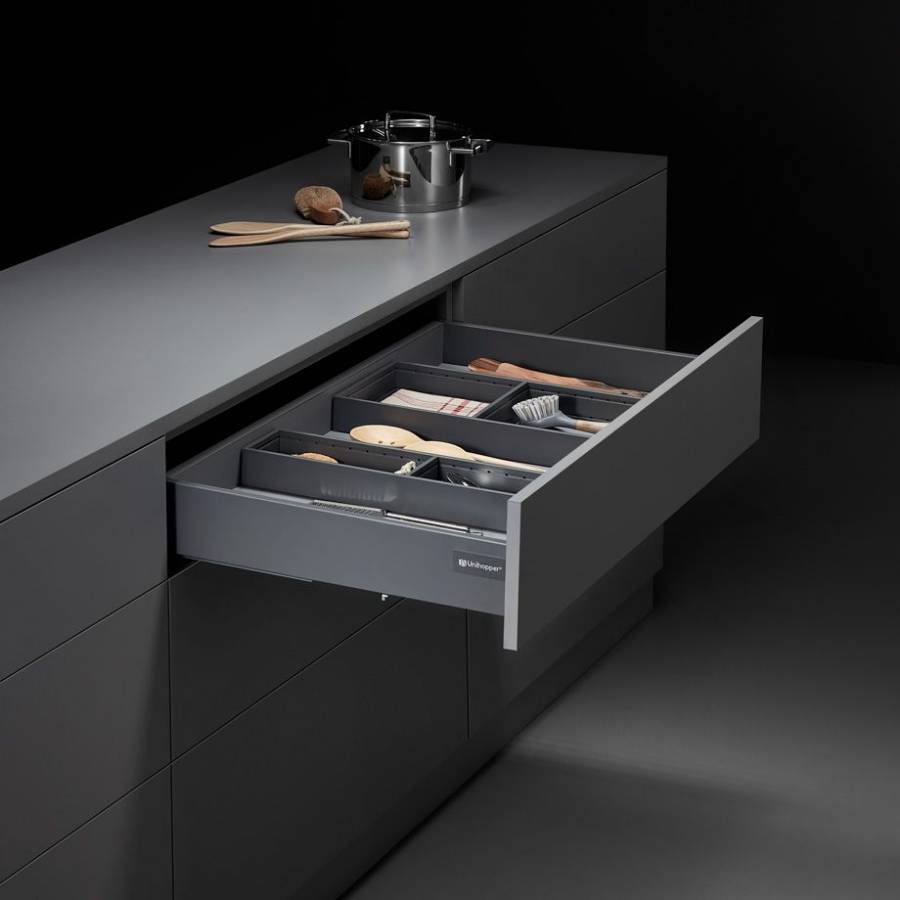 фото Комплект выдвижного ящика Unihopper Magic Box, 80*450 мм, с доводчиком, графит