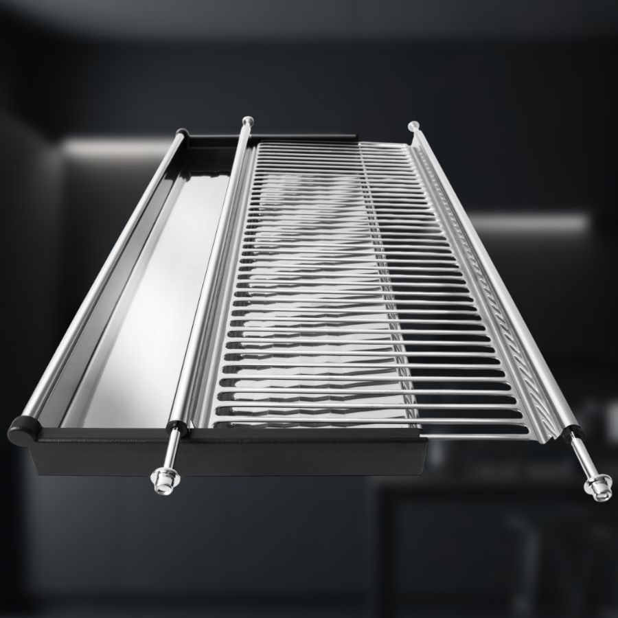 фото Посудосушитель из нержавеющей стали в шкаф 600 мм