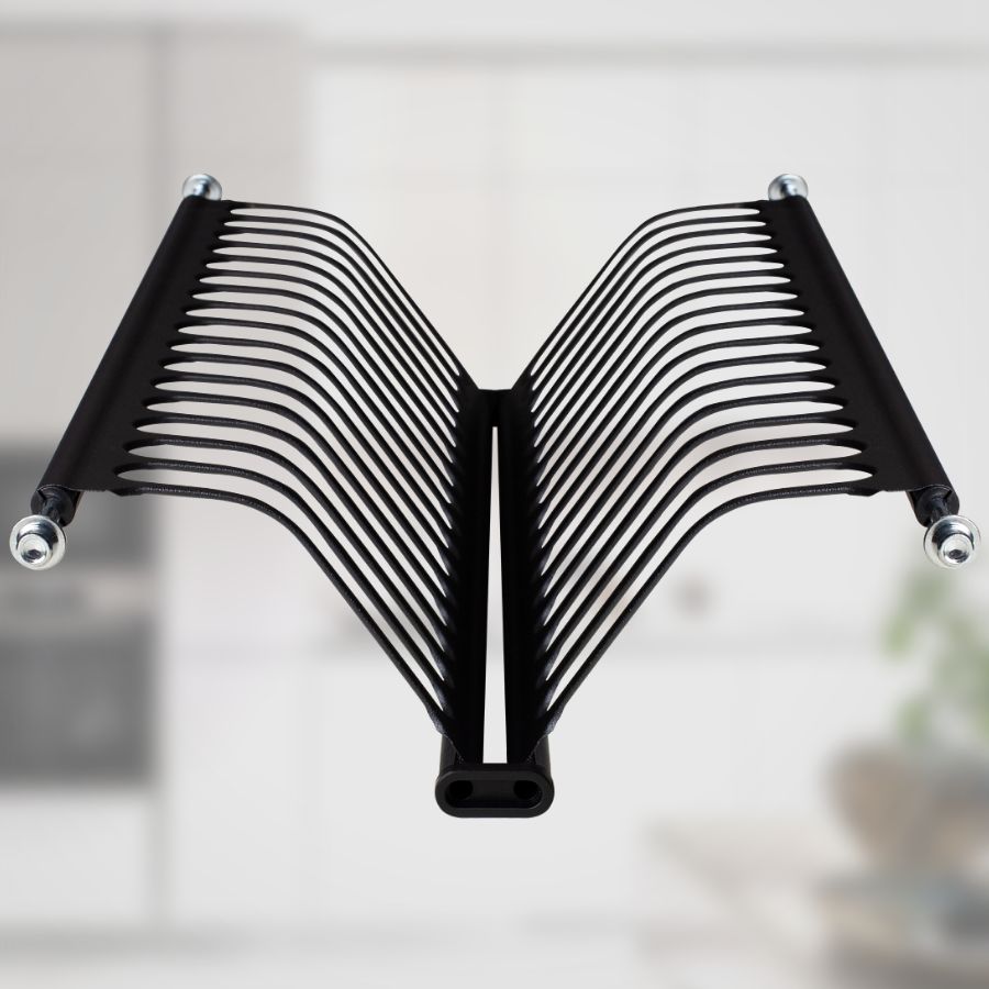 фото Посудосушитель черный из нержавеющей стали в шкаф 500 мм