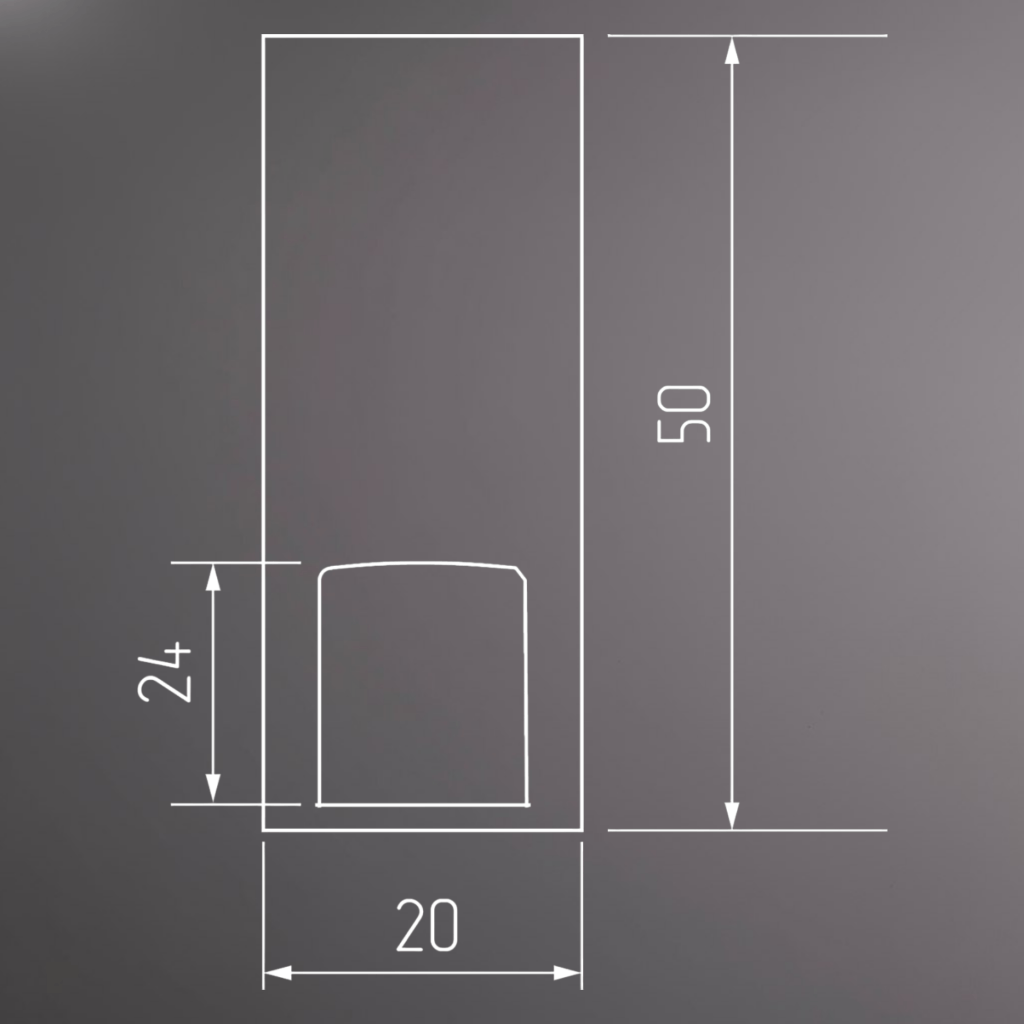 фото Крючок ОДИН однорожковый, хром глянцевый