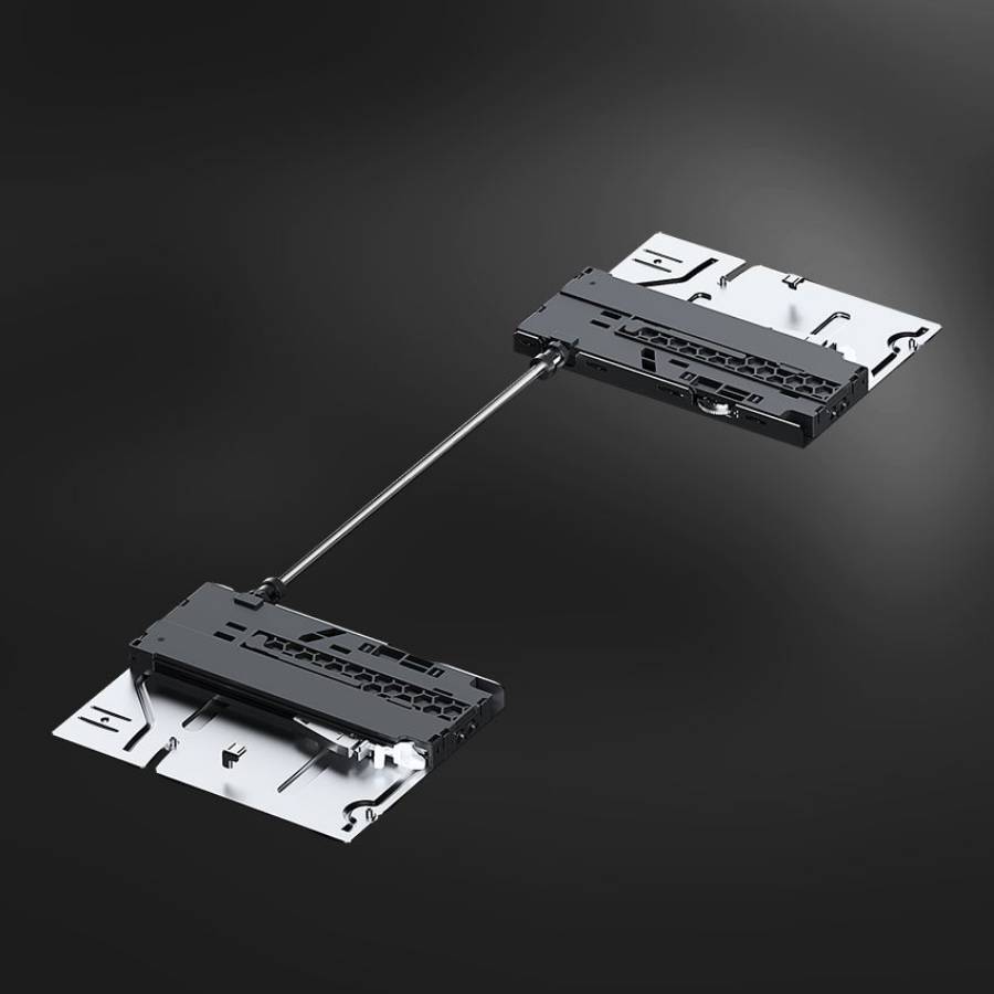 фото Комплект направляющих с системой push-to-open, с доводчиком 450 мм и стабилизатором