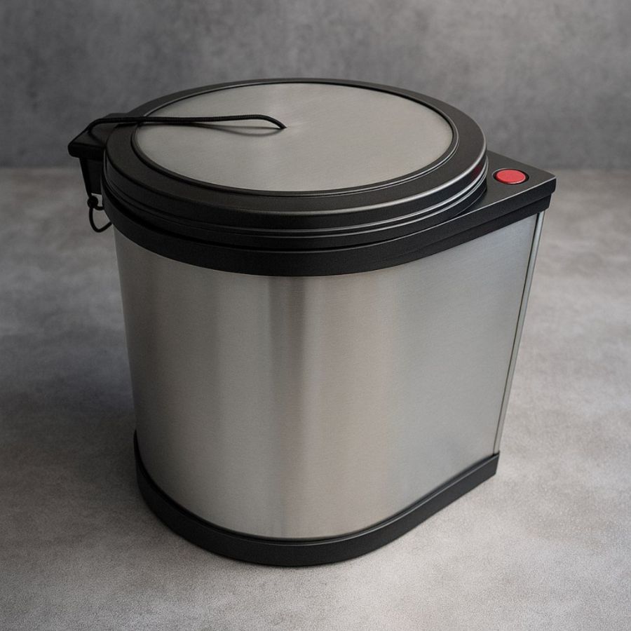 фото Ведро кухонное хром, S-2251 290х290х320 Турция 