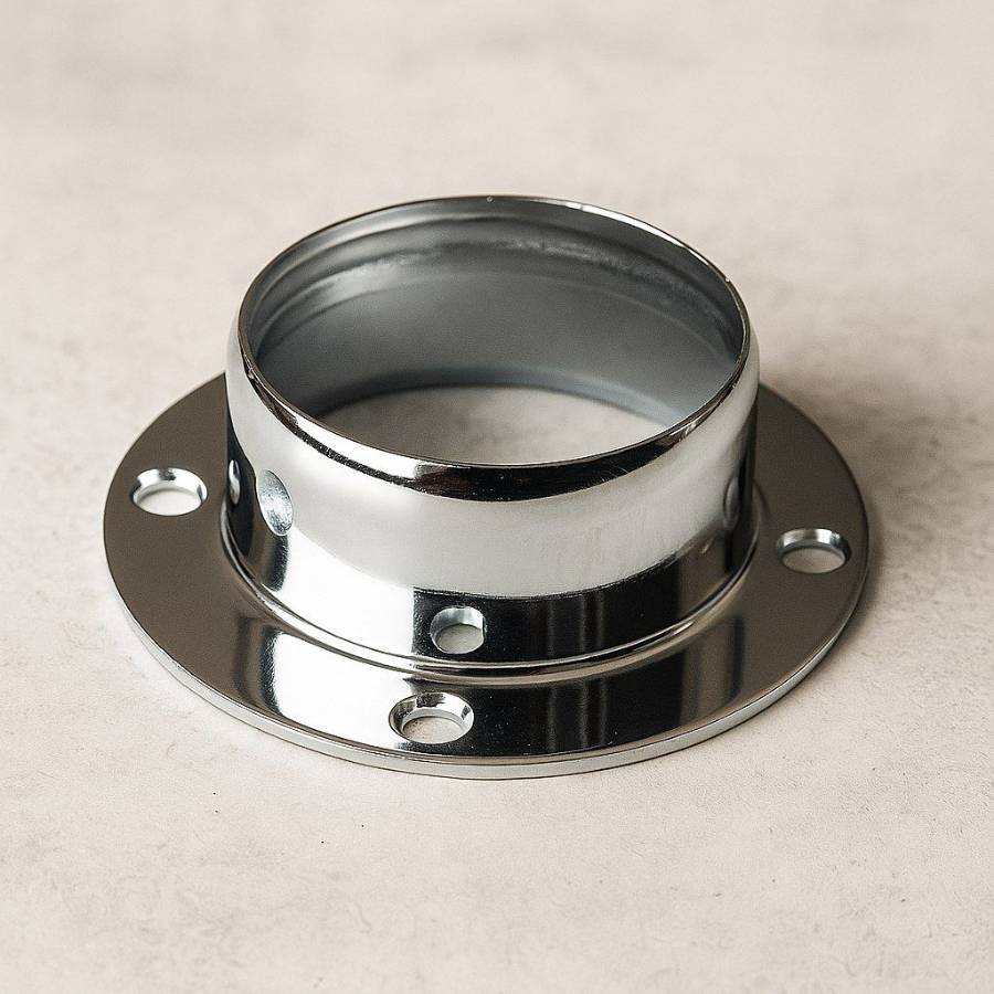 фото  Держатель трубы 50 мм хром